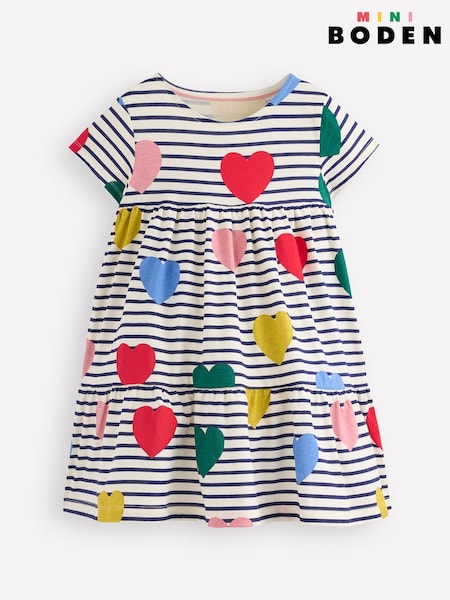 Boden Pink Light Ariel Twirly Jersey Dress (W89572) | R$ 215 - R$ 245