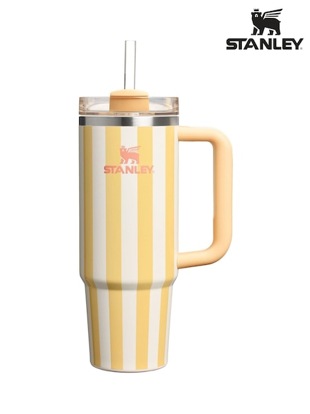 Stanley Butter Cabana Gloss Quencher H2.0 Flow State Tumbler 0.89L Water Bottle (W89646) | €61