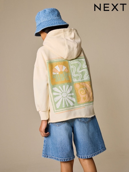 Cream Sun Graphic Hoodie (3-16yrs) (W89742) | AED86 - AED112
