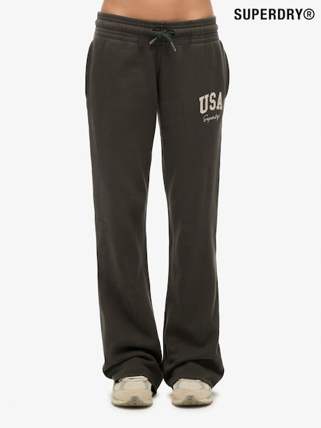 Superdry Grey Athletic Essentials Low Rise Flare Joggers (W89755) | R$ 395