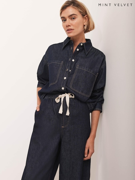 Mint Velvet Blue Denim Shirt (W89913) | €101