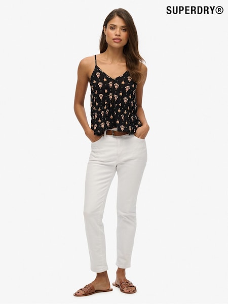 Superdry Black Ladder Trim Cami Top (W89949) | R$ 265