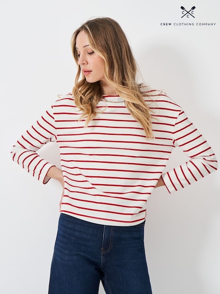 Crew Clothing Midweight Cotton Breton T-Shirt (W90095) | R$ 385