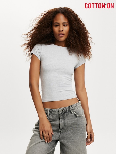 Cotton On Grey All Day Crew T-Shirt (W90119) | €22.50