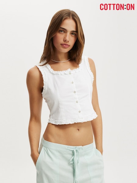 Alb - Cotton On Emily Ruffle Top (W90129) | 168 LEI