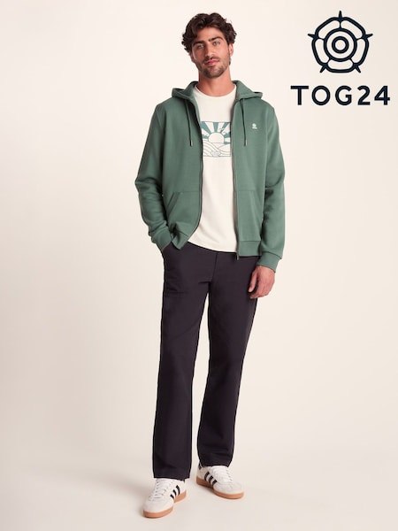 Tog 24 Green Mens Alden Zip Hoodie (W90147) | €46