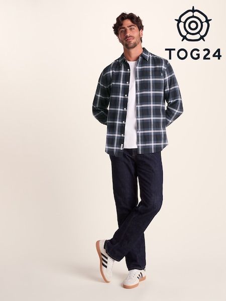 Tog 24 Blue Mens Long Sleeve Bertram Shirt (W90152) | AED262
