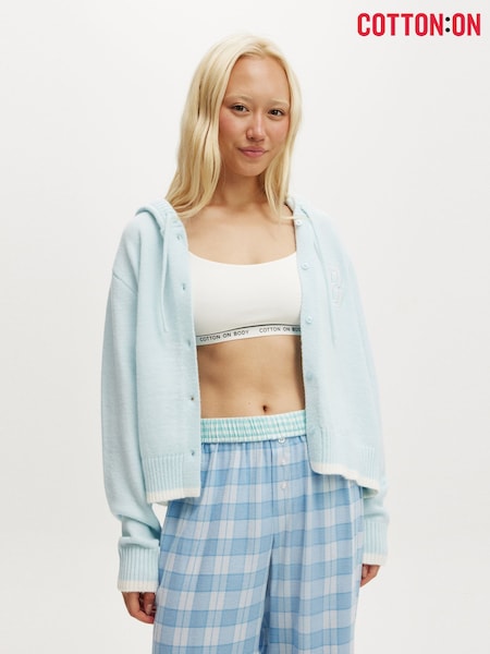 Cotton On Cream Hooded Button Up Cardigan (W90170) | OMR17