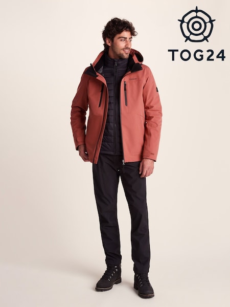 Tog 24 Red Mens Denton Waterproof 3-in-1 Jacket (W90223) | €225