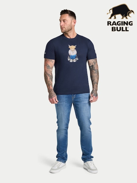 Raging Bull Boy Blue Farmer Bully T-Shirt (W90280) | R$ 295 - R$ 315