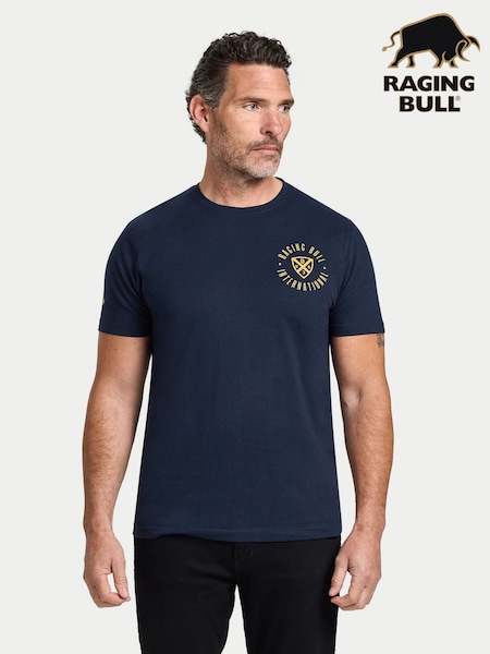 Raging Bull Blue International Shield T-Shirt (W90284) | 42 € - 45 €