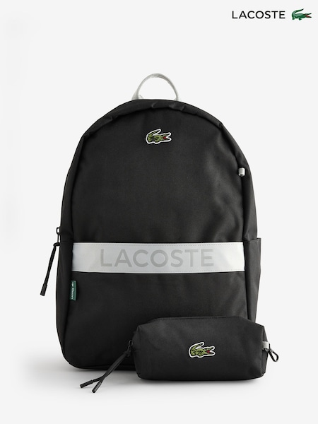 Lacoste Black Backpack with Pencil Case (W90297) | €86