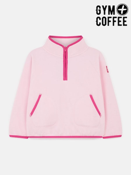 Gym + Coffee Pink Kids Polar Fleece (W90396) | AED175