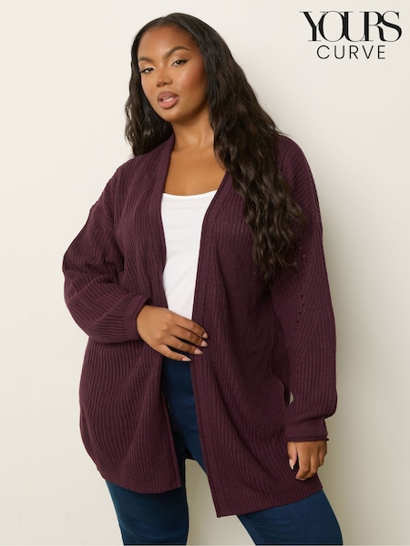 Yours Curve Purple Standard Cardigan (W90469) | €36