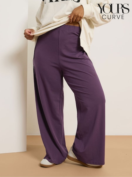 Roxa - Yours Curve Wide Leg Leggings (W90508) | R$ 215