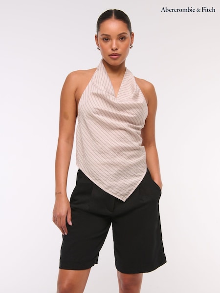 Abercrombie & Fitch Linen Blend Bermuda Shorts (W90571) | €85