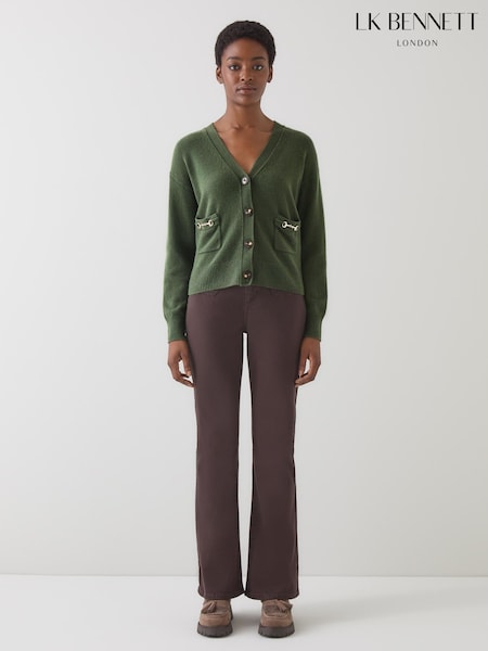 LK Bennett Pami Plain Lambswool Cardigan (W90607) | 310 €