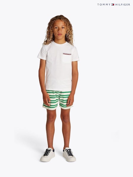 Tommy Hilfiger White Patch Pocket T-Shirt (W91184) | €22.50 - €28