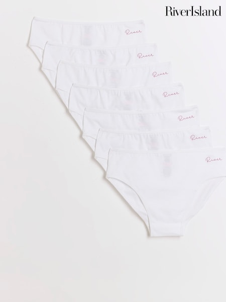 River Island Girls Branded Briefs 7 Pack (W91234) | € 16 - € 21