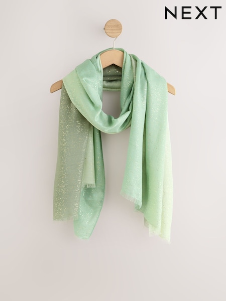 Scattered Sage Foil Lightweight Scarf (W91254) | ৳ 1,860