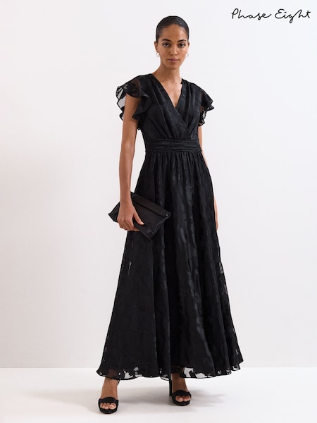 Phase Eight Black Liana Dress (W91265) | €423