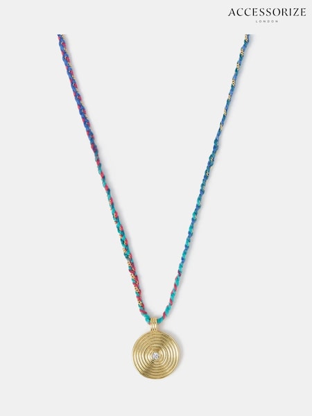 Accessorize 14ct Gold Braid Pendant Necklace (W91370) | €28