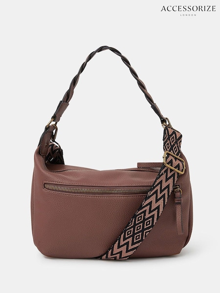 Accessorize Brown Multi Strap Cross-Body Bag (W91385) | €40