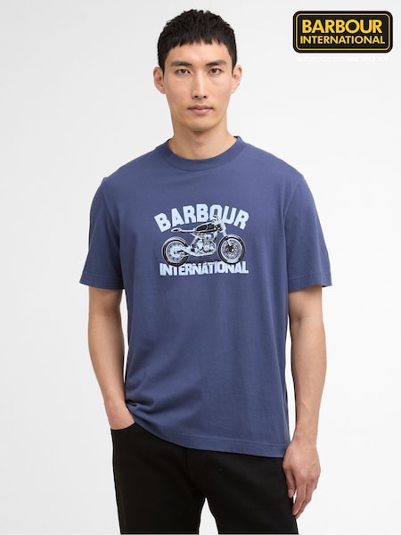 Barbour International Shifter Graphic Print T-Shirt (W91452) | ‏201‏₪