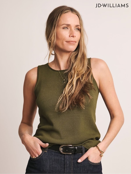 JD Williams Green Premium Knitted Vest (W91460) | €35