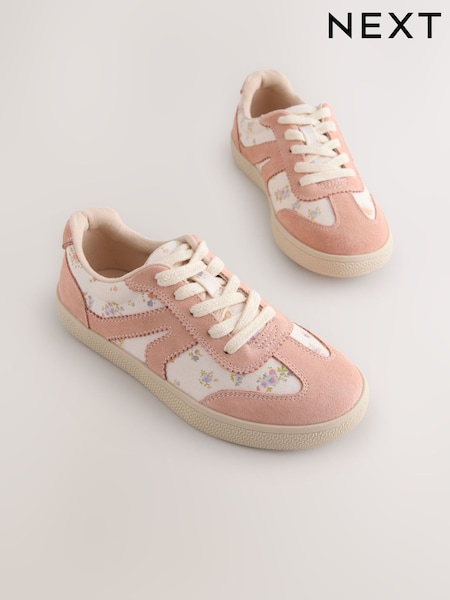 Pink Floral Standard Fit (F) Retro Trainers (W91746) | AED122 - AED157