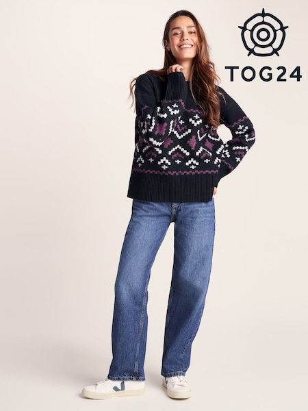Tog 24 Blue Womens Tamara Knitted Jumper (W91804) | 243 QAR