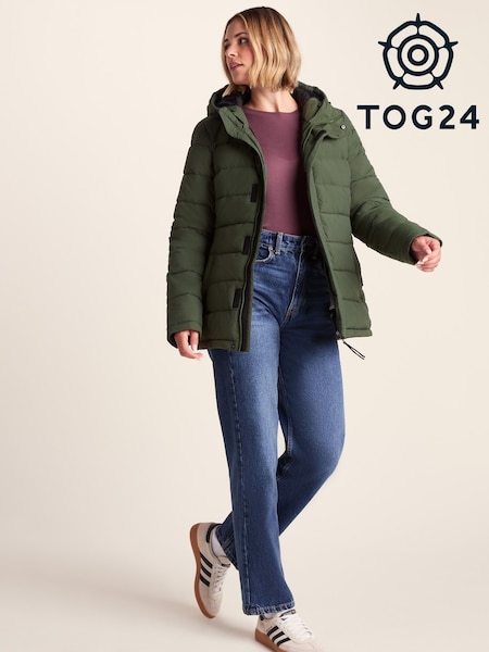 Tog 24 Green Womens Sleight Padded Short Parka (W91805) | €113