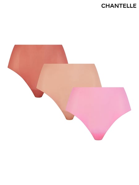 Chantelle Pulpies seamless High Waisted Nude Knickers 3 Pack (W92152) | OMR17