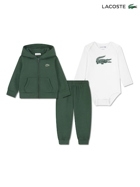Lacoste Green Mon Premier 3-Piece Fleece Set (W92162) | €139
