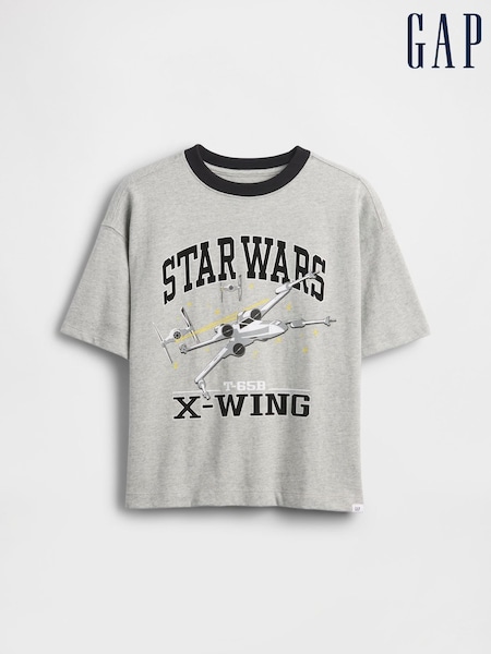 Gris - Gap Star Wars Graphic Crew Neck Short Sleeve T-Shirt (4-13yrs) (4-13yrs) (W92195) | 35 €