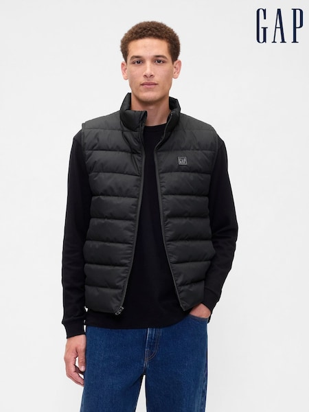 Gap Black Relaxed ColdControl Puffer Vest (W92197) | €46