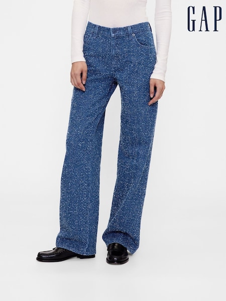 Gap Bajo Rise Denim Tweed Loose Jeans (W92218) | 141 €