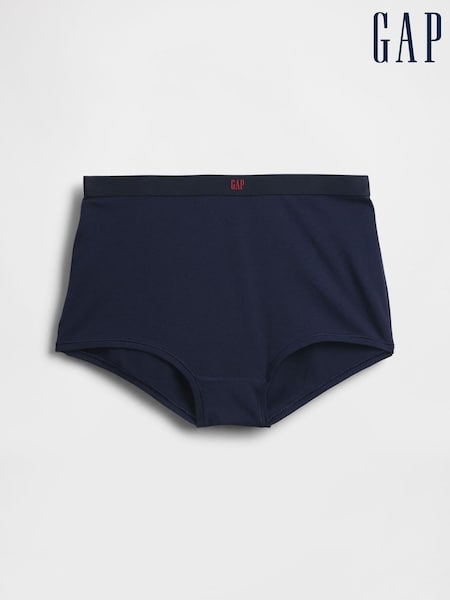 Gap Navy Blue Stretch Cotton High Waisted Shorts (W92221) | €16