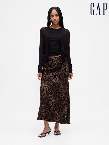 Gap Brown Maxi Slip Skirt (W92226) | €66