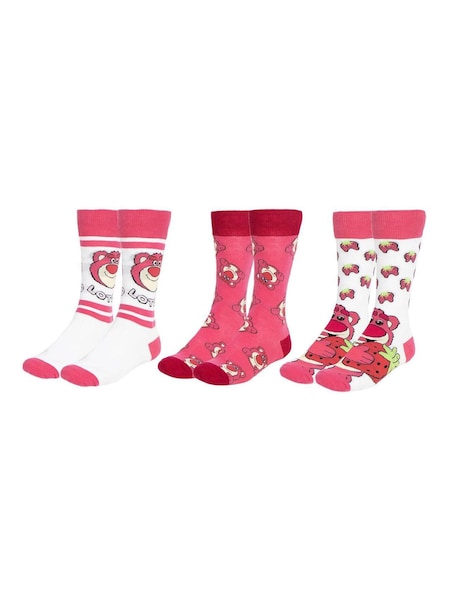 Peers Hardy Pink Toy Story Print Socks 3 Pack (W92420) | €25