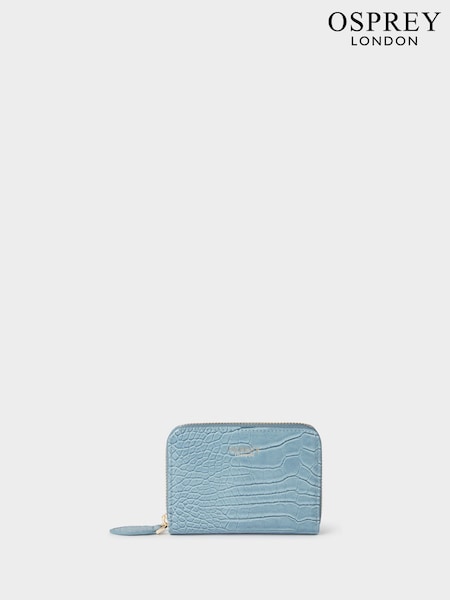 Osprey London Small The Fulham Zip Around Blue Purse (W92514) | €44