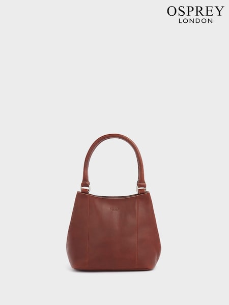 Osprey London Small The Narissa Leather Hobo Brown Bag (W92533) | €210