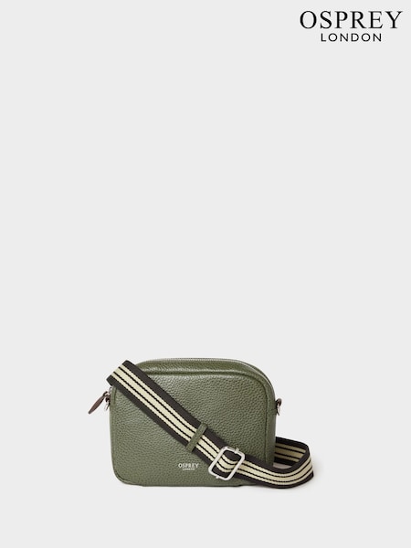 OSPREY LONDON Chiswick Chocolate Grainy Hide Leather Crossbody Bag (W92537) | €147