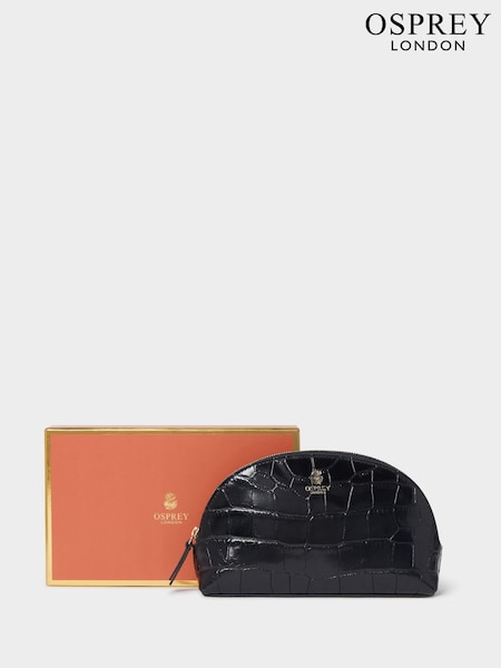 Osprey London Small The Wentworth Italian Leather Make Up Blue Bag (W92557) | R$ 740