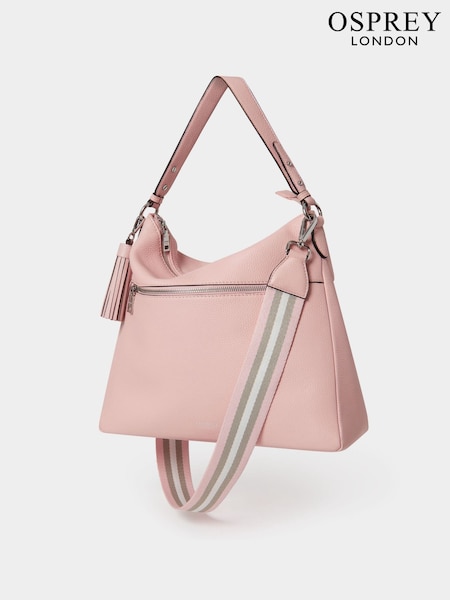 Osprey London The Stella Leather Hobo Pink  Bag (W92558) | €159