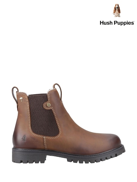 Hush Puppies Wynter Chelsea Brown Boots (W92587) | €146