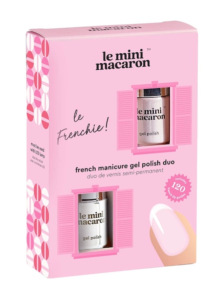 Le Mini Macaron Frenchie French Manicure Gel Polish Set (W92657) | €27
