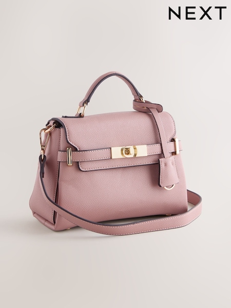 Pink Belted Hand Held Bag (W92752) | €47