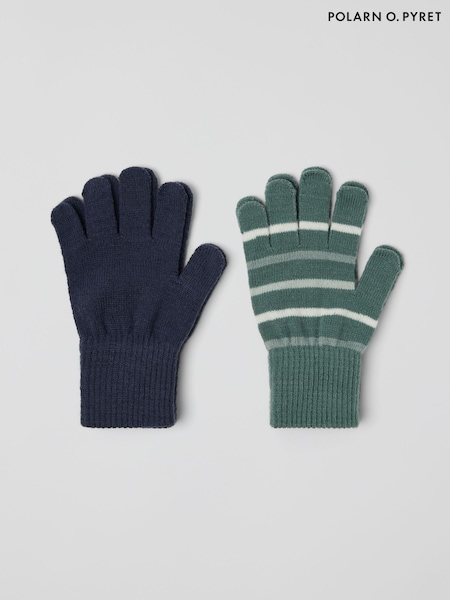 Verde - Polarn O. Pyret Magic Gloves 2 Pack (W92977) | R$ 100