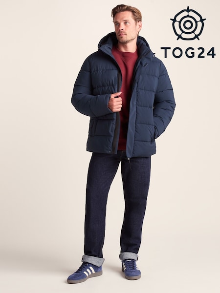 Tog 24 Blue Mens Tunnard Padded Short Jacket (W92991) | €102